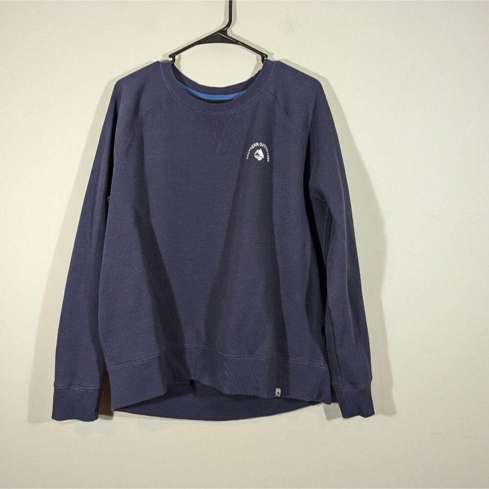 Ocean + Coast Southern Outfitters Top Men XL‎ Graphic Navy Pullover Sweatshirt